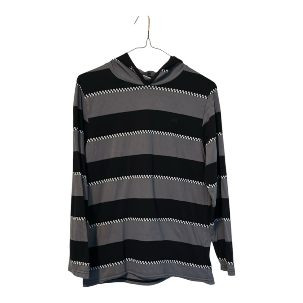 Vans Black/Gray/White Lightweight Boys Long Sleeve Hoodie. Size Large Teen 14